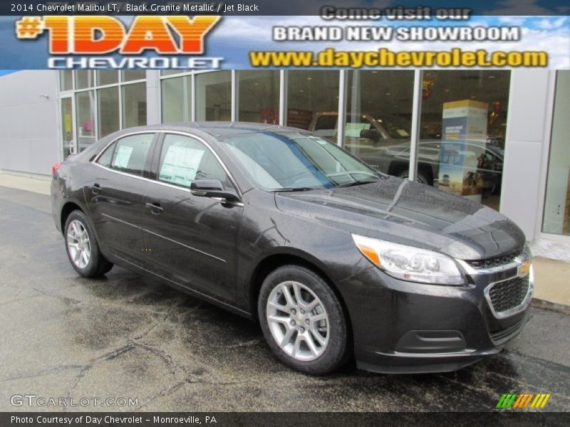 Black Granite Metallic / Jet Black 2014 Chevrolet Malibu LT