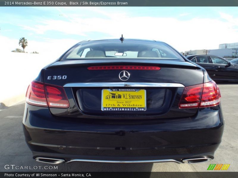 Black / Silk Beige/Espresso Brown 2014 Mercedes-Benz E 350 Coupe