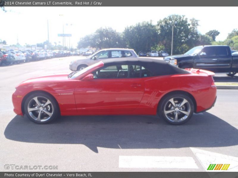 Red Hot / Gray 2014 Chevrolet Camaro LT Convertible