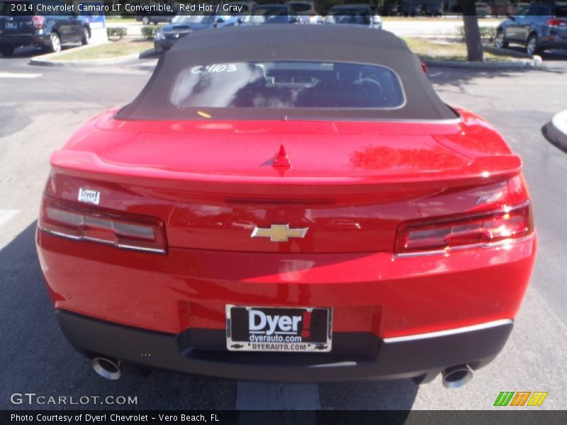 Red Hot / Gray 2014 Chevrolet Camaro LT Convertible
