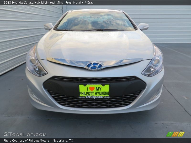 Silver Frost Metallic / Gray 2013 Hyundai Sonata Hybrid Limited