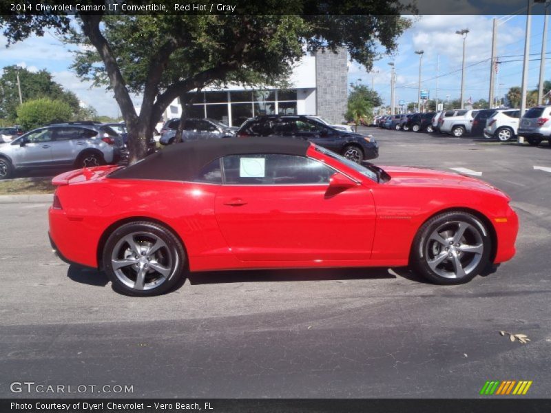 Red Hot / Gray 2014 Chevrolet Camaro LT Convertible