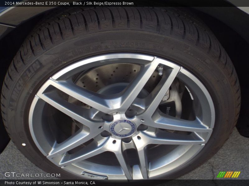 Black / Silk Beige/Espresso Brown 2014 Mercedes-Benz E 350 Coupe