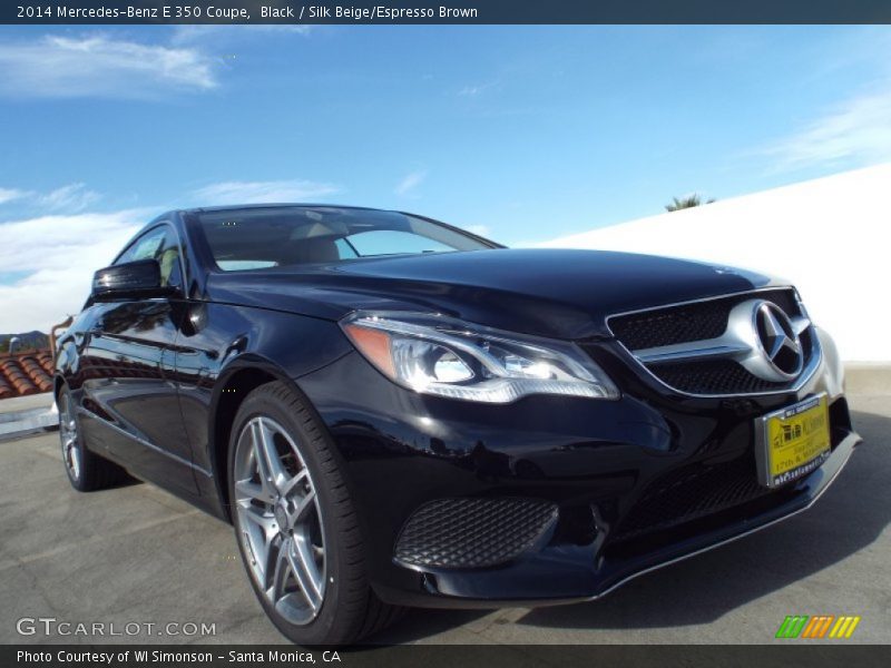 Black / Silk Beige/Espresso Brown 2014 Mercedes-Benz E 350 Coupe