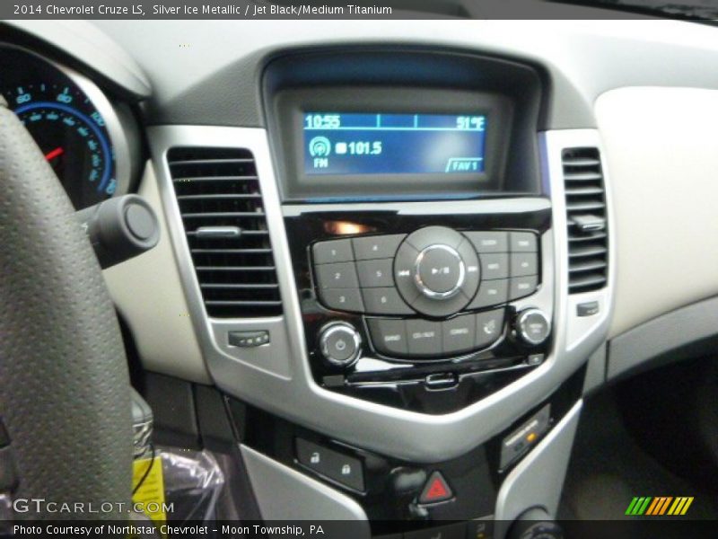 Silver Ice Metallic / Jet Black/Medium Titanium 2014 Chevrolet Cruze LS