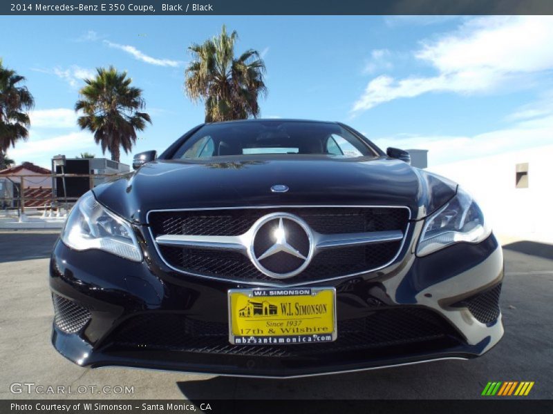 Black / Black 2014 Mercedes-Benz E 350 Coupe