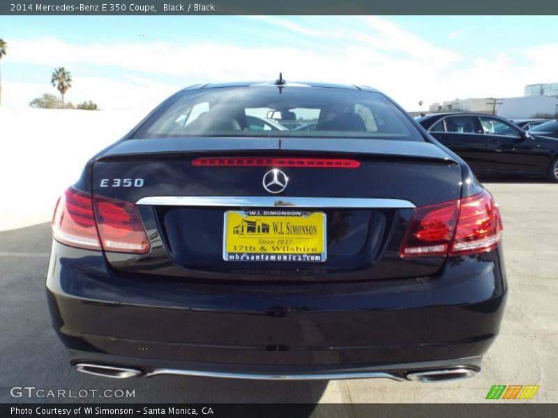 Black / Black 2014 Mercedes-Benz E 350 Coupe