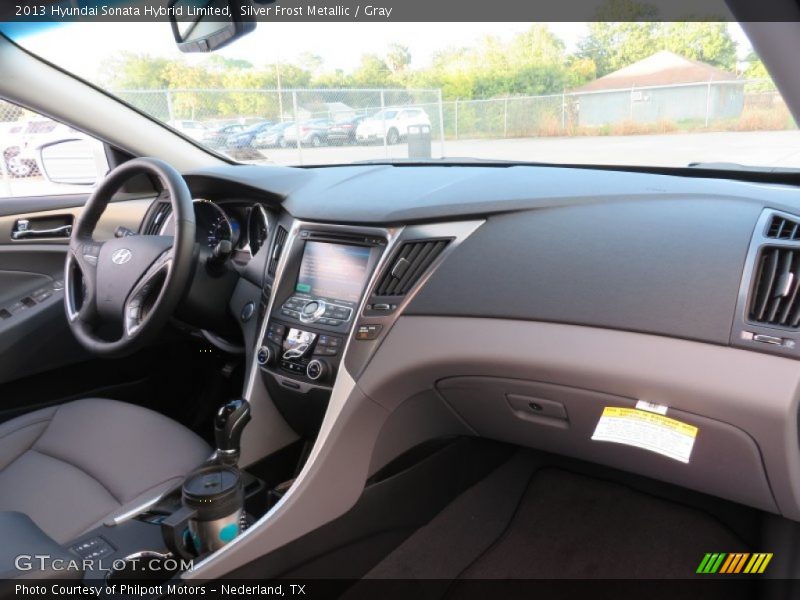 Silver Frost Metallic / Gray 2013 Hyundai Sonata Hybrid Limited