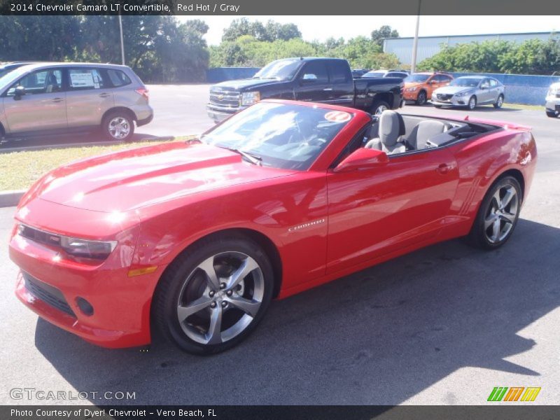 Red Hot / Gray 2014 Chevrolet Camaro LT Convertible