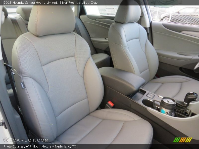 Silver Frost Metallic / Gray 2013 Hyundai Sonata Hybrid Limited