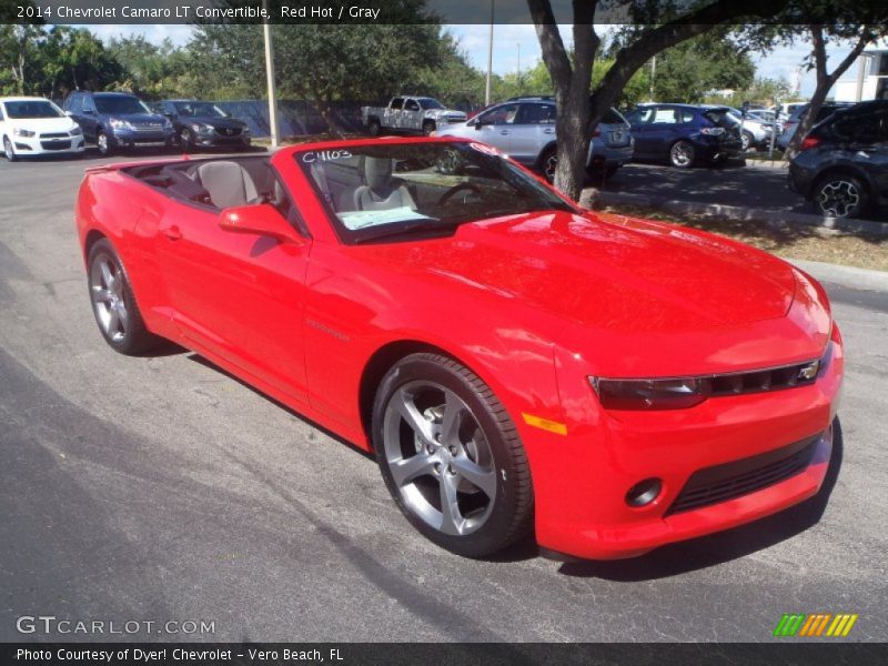 Red Hot / Gray 2014 Chevrolet Camaro LT Convertible