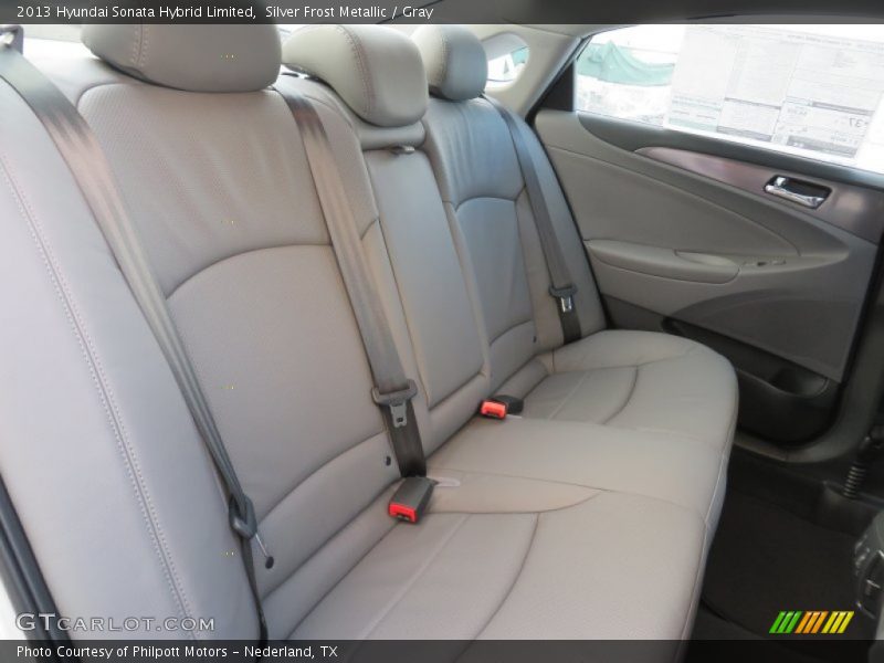 Silver Frost Metallic / Gray 2013 Hyundai Sonata Hybrid Limited
