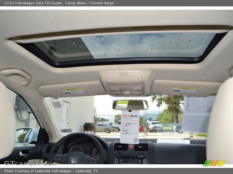 Candy White / Cornsilk Beige 2010 Volkswagen Jetta TDI Sedan