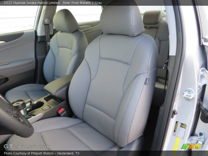 Silver Frost Metallic / Gray 2013 Hyundai Sonata Hybrid Limited