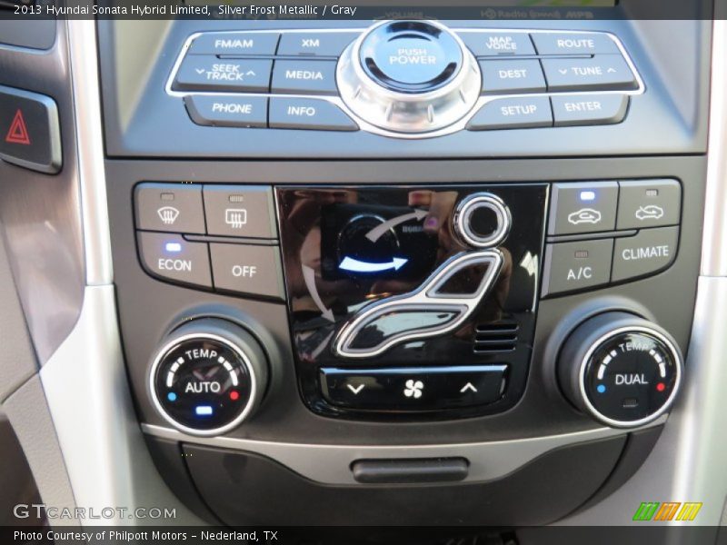 Silver Frost Metallic / Gray 2013 Hyundai Sonata Hybrid Limited