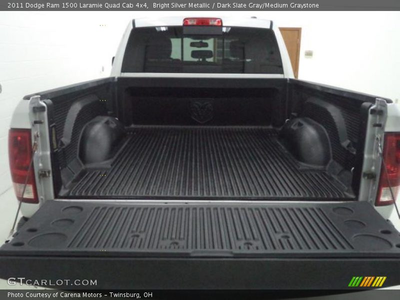Bright Silver Metallic / Dark Slate Gray/Medium Graystone 2011 Dodge Ram 1500 Laramie Quad Cab 4x4
