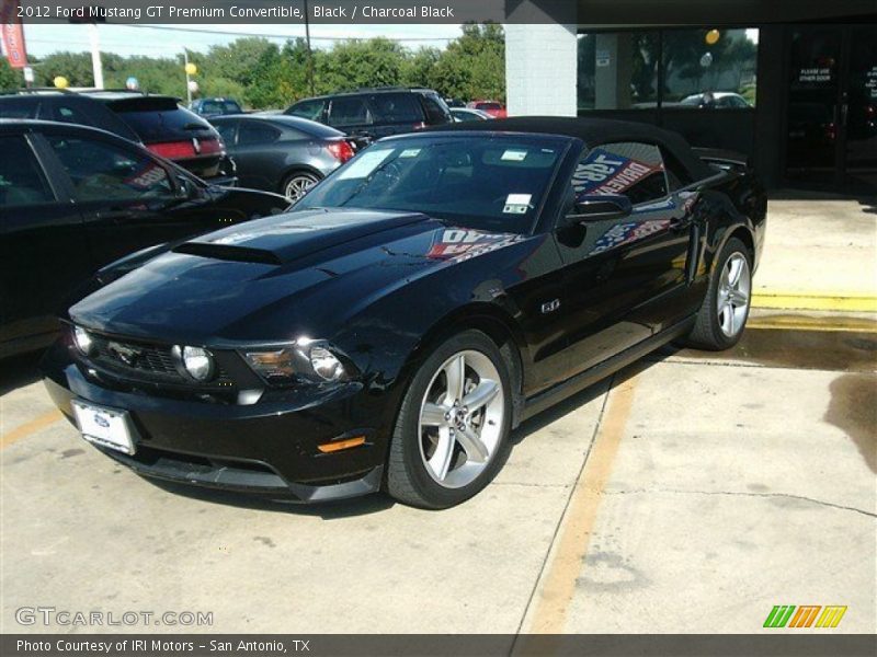 Black / Charcoal Black 2012 Ford Mustang GT Premium Convertible