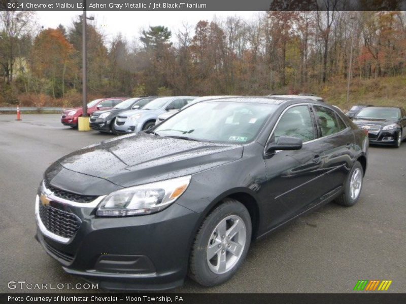 Ashen Gray Metallic / Jet Black/Titanium 2014 Chevrolet Malibu LS