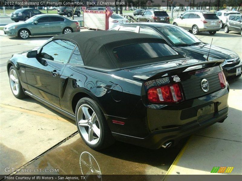 Black / Charcoal Black 2012 Ford Mustang GT Premium Convertible