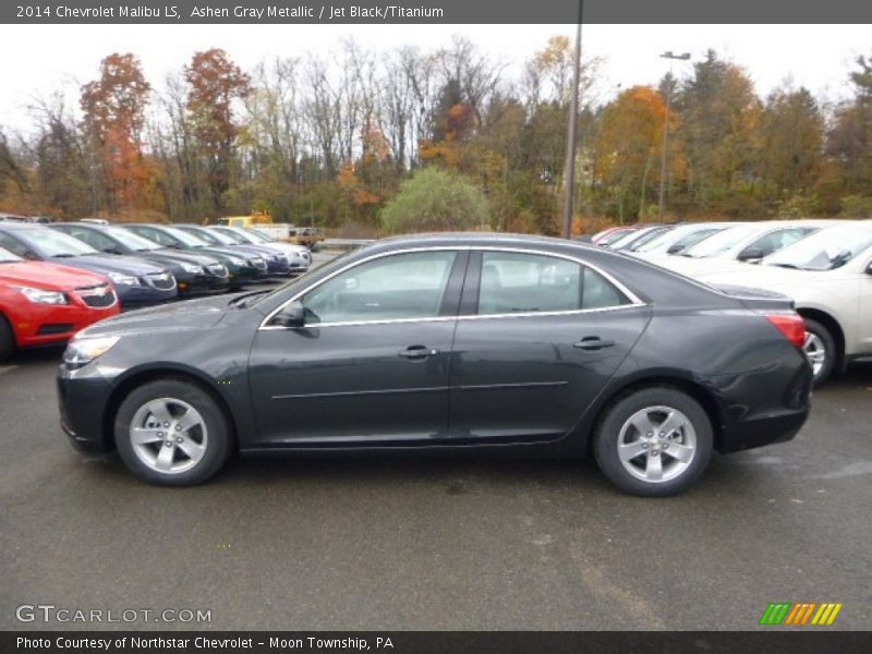 Ashen Gray Metallic / Jet Black/Titanium 2014 Chevrolet Malibu LS