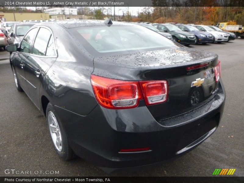 Ashen Gray Metallic / Jet Black/Titanium 2014 Chevrolet Malibu LS