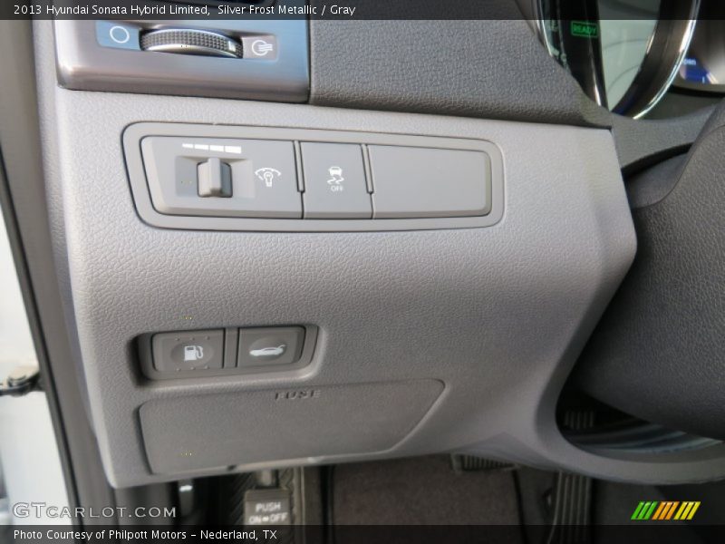 Silver Frost Metallic / Gray 2013 Hyundai Sonata Hybrid Limited