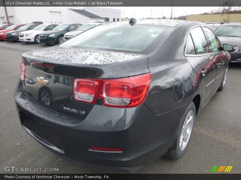 Ashen Gray Metallic / Jet Black/Titanium 2014 Chevrolet Malibu LS