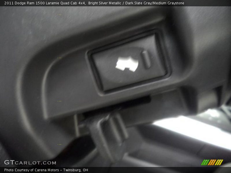 Bright Silver Metallic / Dark Slate Gray/Medium Graystone 2011 Dodge Ram 1500 Laramie Quad Cab 4x4