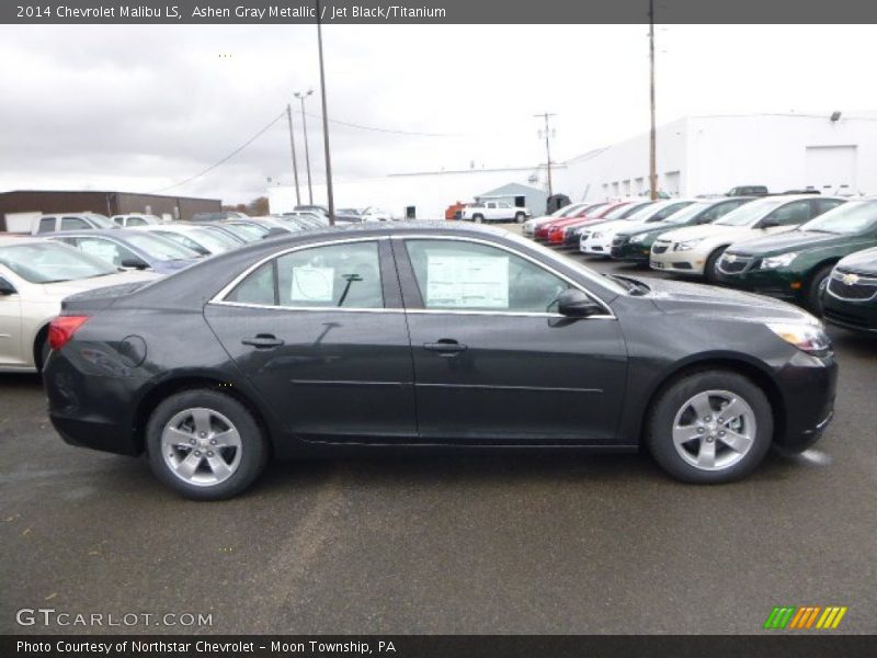Ashen Gray Metallic / Jet Black/Titanium 2014 Chevrolet Malibu LS
