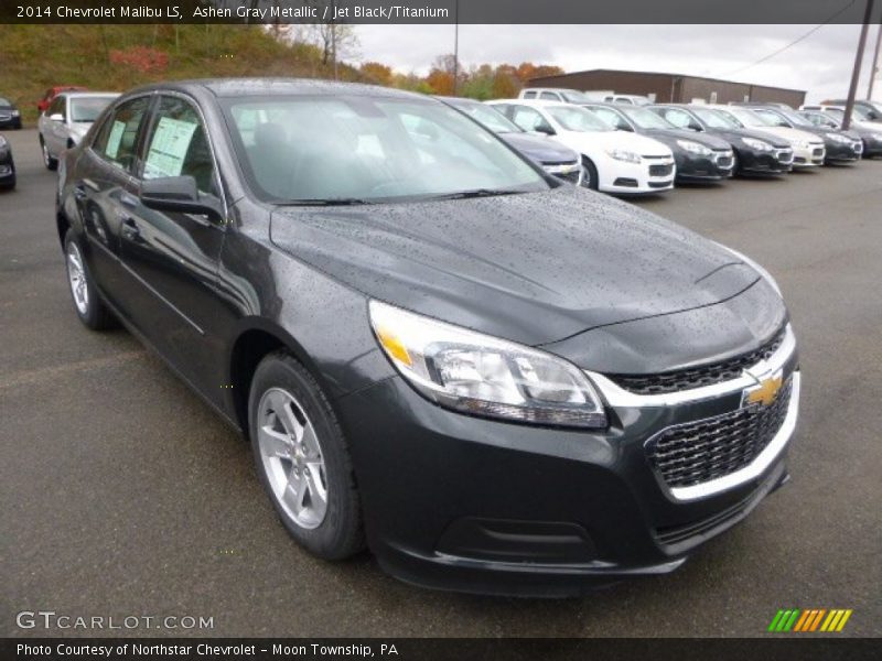 Ashen Gray Metallic / Jet Black/Titanium 2014 Chevrolet Malibu LS