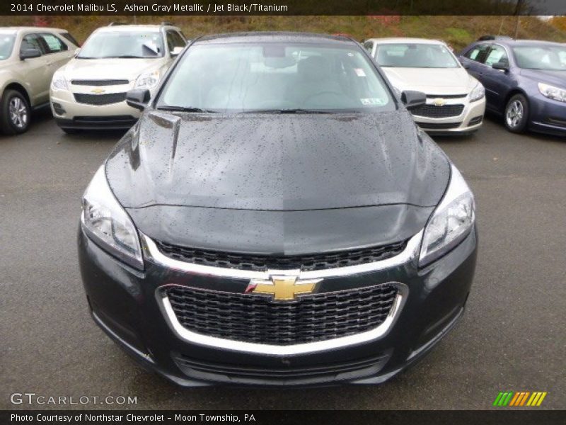 Ashen Gray Metallic / Jet Black/Titanium 2014 Chevrolet Malibu LS