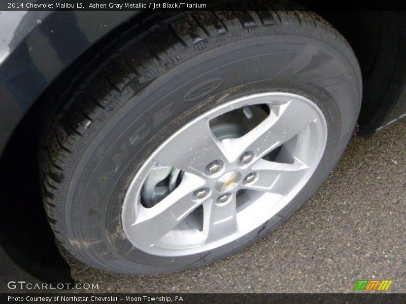 Ashen Gray Metallic / Jet Black/Titanium 2014 Chevrolet Malibu LS