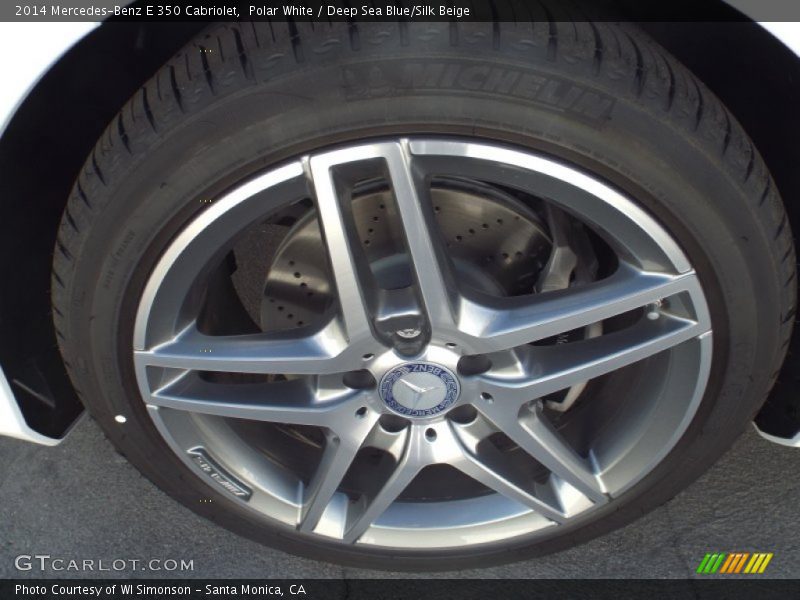 Polar White / Deep Sea Blue/Silk Beige 2014 Mercedes-Benz E 350 Cabriolet