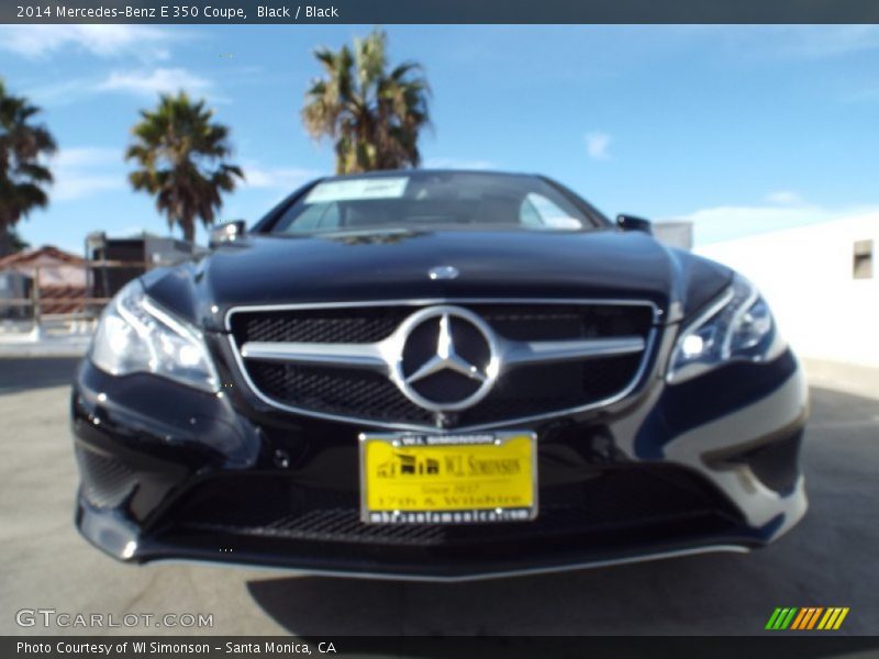Black / Black 2014 Mercedes-Benz E 350 Coupe