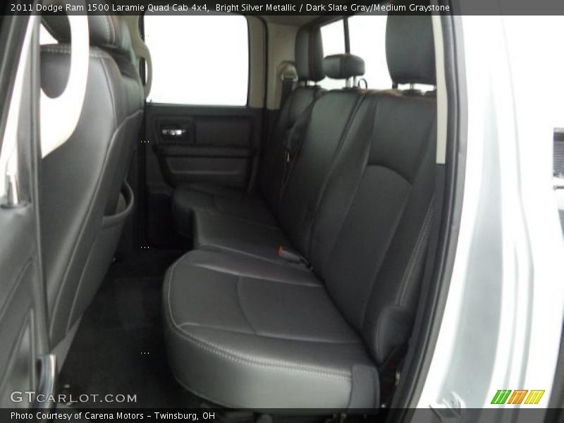 Bright Silver Metallic / Dark Slate Gray/Medium Graystone 2011 Dodge Ram 1500 Laramie Quad Cab 4x4