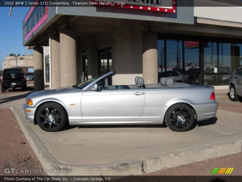Titanium Silver Metallic / Grey 2002 BMW 3 Series 325i Convertible