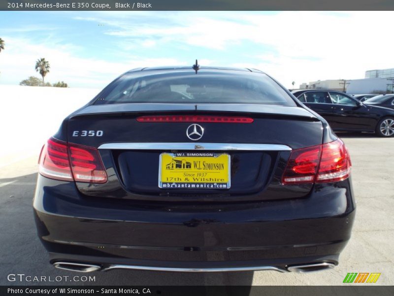 Black / Black 2014 Mercedes-Benz E 350 Coupe