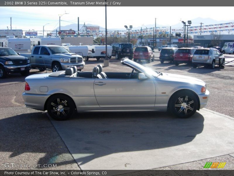 Titanium Silver Metallic / Grey 2002 BMW 3 Series 325i Convertible