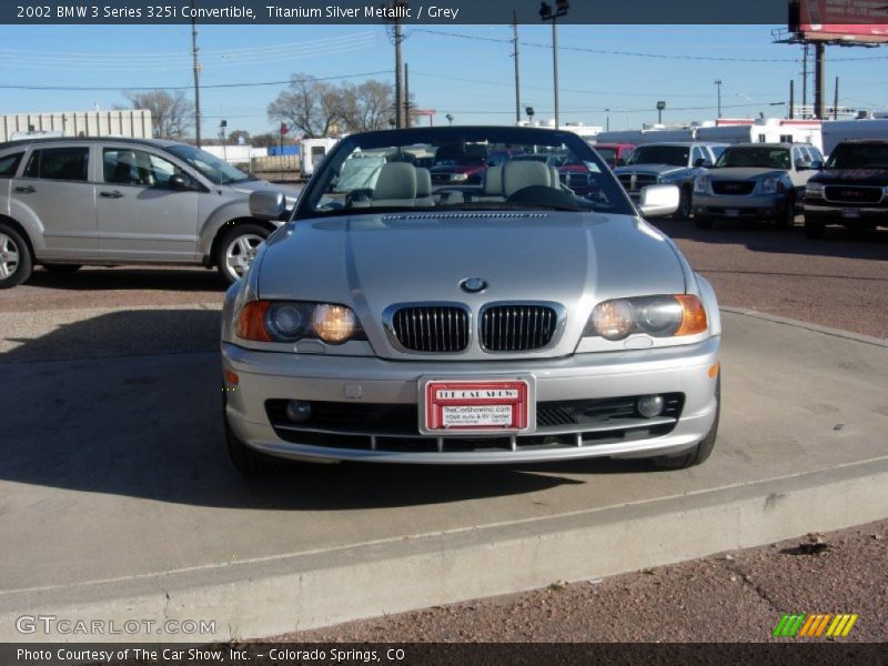 Titanium Silver Metallic / Grey 2002 BMW 3 Series 325i Convertible