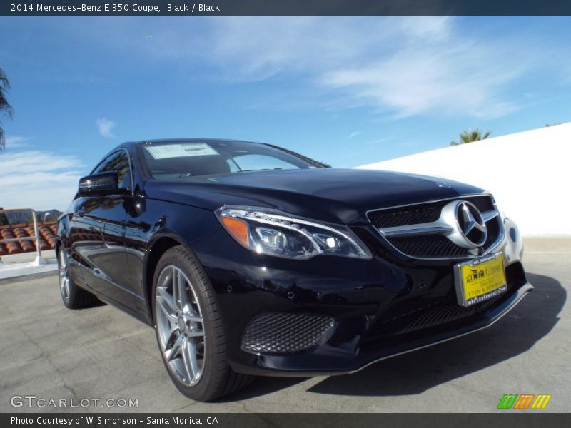 Black / Black 2014 Mercedes-Benz E 350 Coupe
