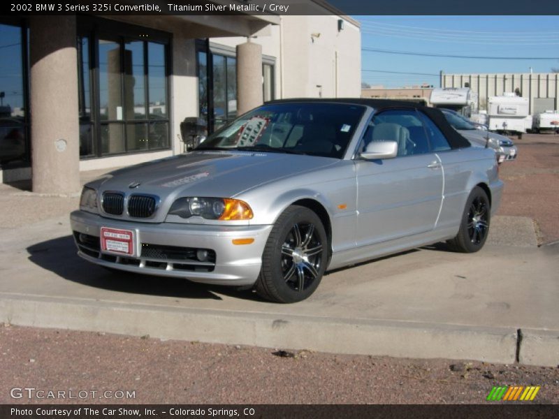 Titanium Silver Metallic / Grey 2002 BMW 3 Series 325i Convertible