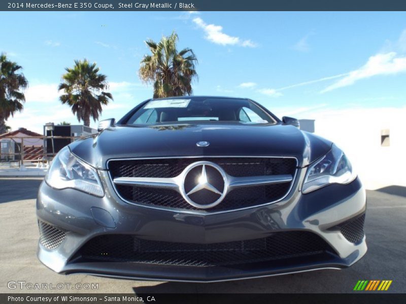 Steel Gray Metallic / Black 2014 Mercedes-Benz E 350 Coupe