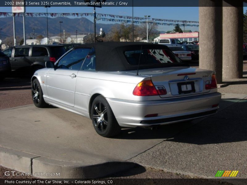 Titanium Silver Metallic / Grey 2002 BMW 3 Series 325i Convertible