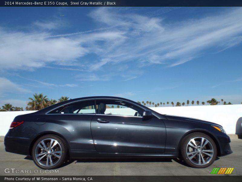 Steel Gray Metallic / Black 2014 Mercedes-Benz E 350 Coupe