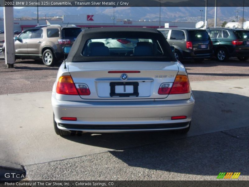 Titanium Silver Metallic / Grey 2002 BMW 3 Series 325i Convertible