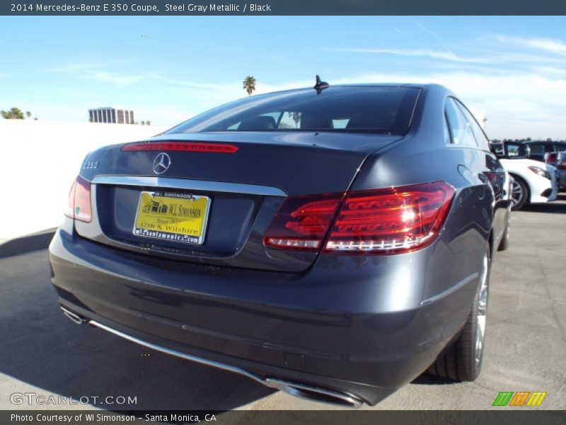 Steel Gray Metallic / Black 2014 Mercedes-Benz E 350 Coupe