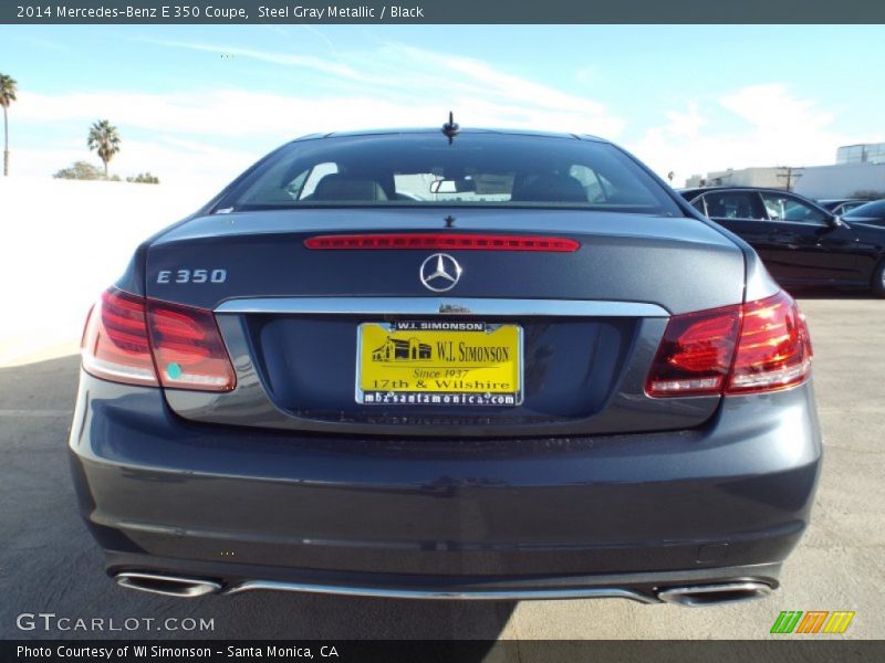 Steel Gray Metallic / Black 2014 Mercedes-Benz E 350 Coupe