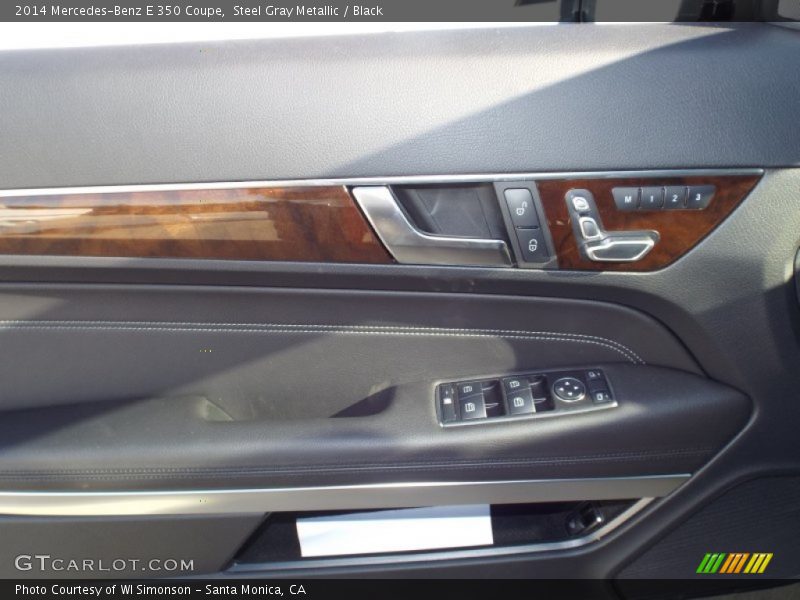 Steel Gray Metallic / Black 2014 Mercedes-Benz E 350 Coupe
