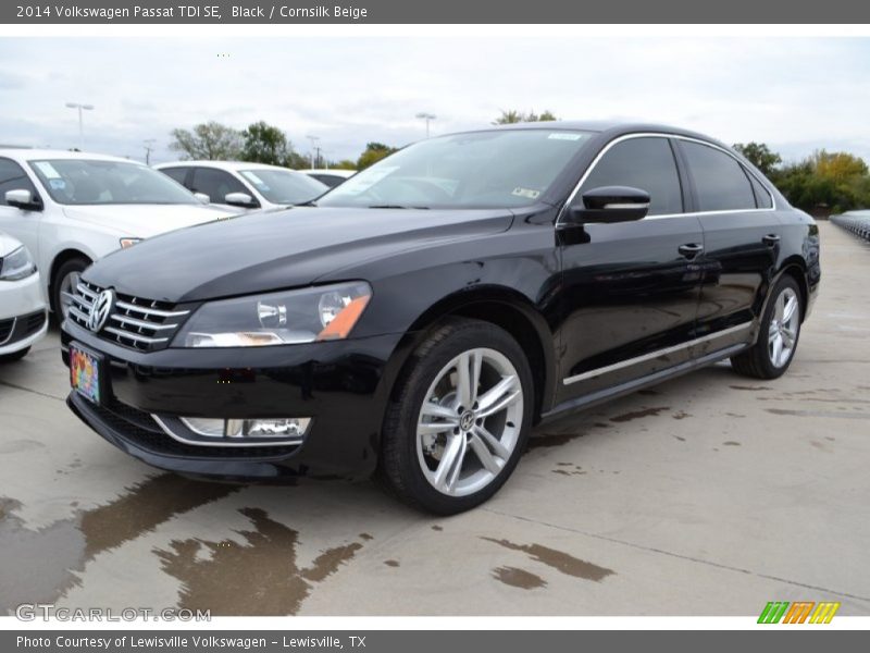 Black / Cornsilk Beige 2014 Volkswagen Passat TDI SE