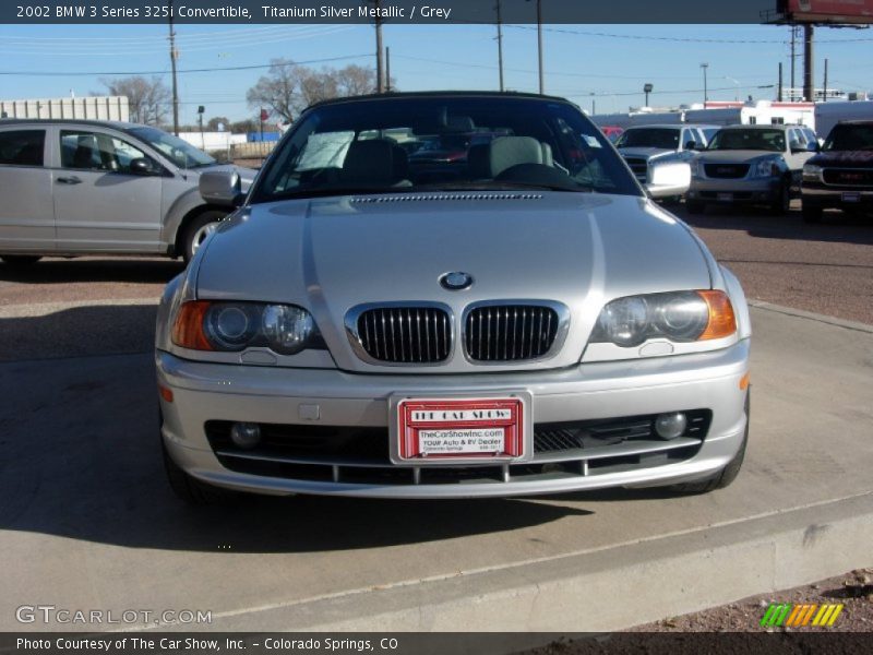 Titanium Silver Metallic / Grey 2002 BMW 3 Series 325i Convertible